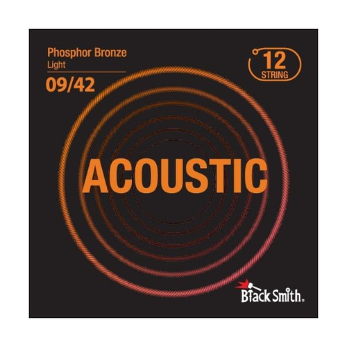 BlackSmith Phosphor Bronze Light 9/42 12 String струны для 12-струнной акустической гитары