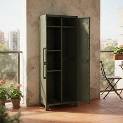 Уличный пластиковый шкаф Toomax Wood Cabinet Utility olive