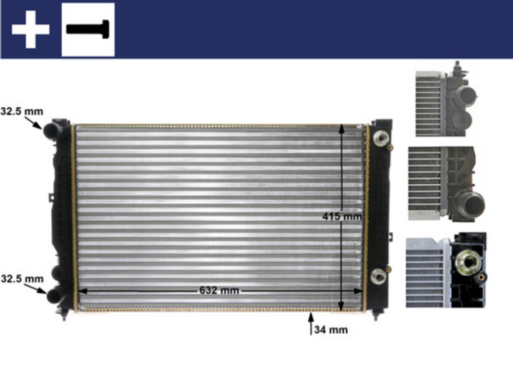 MAHLE - CR132000S-MAH - Radiator, engine cooling