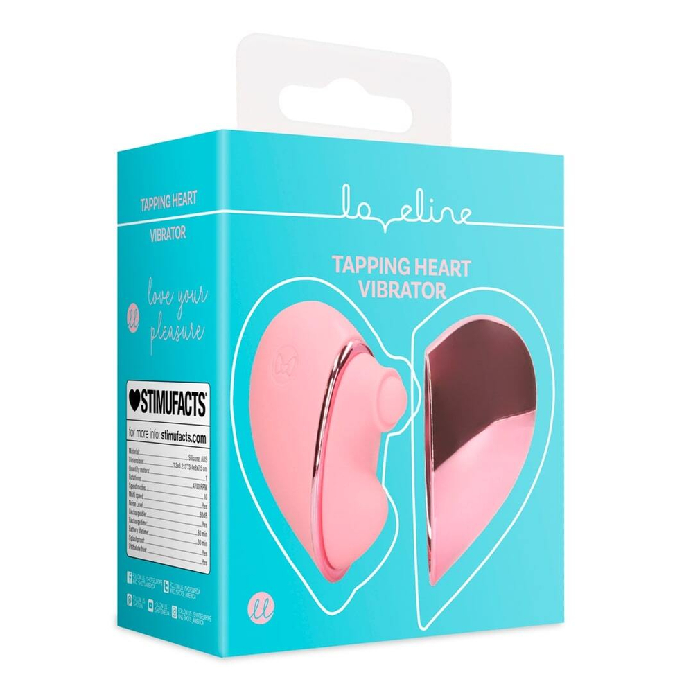 Tapping Heart Vibrator - Вибратор-сердце с функцией пульсации