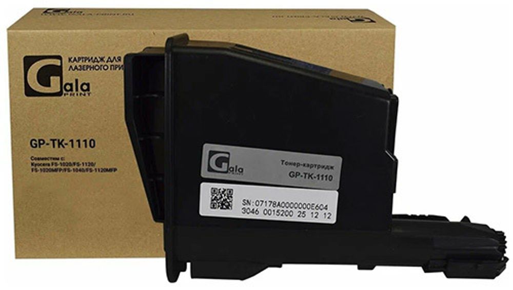 Тонер-картридж GalaPrint, аналог Kyocera TK-1110 для FS1020/FS1120 (2.5K)