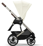 Коляска Cybex Talos S Lux TPE complete Aton B2 Dynamic Red 3 в 1 Seashell Beige с дождевиками