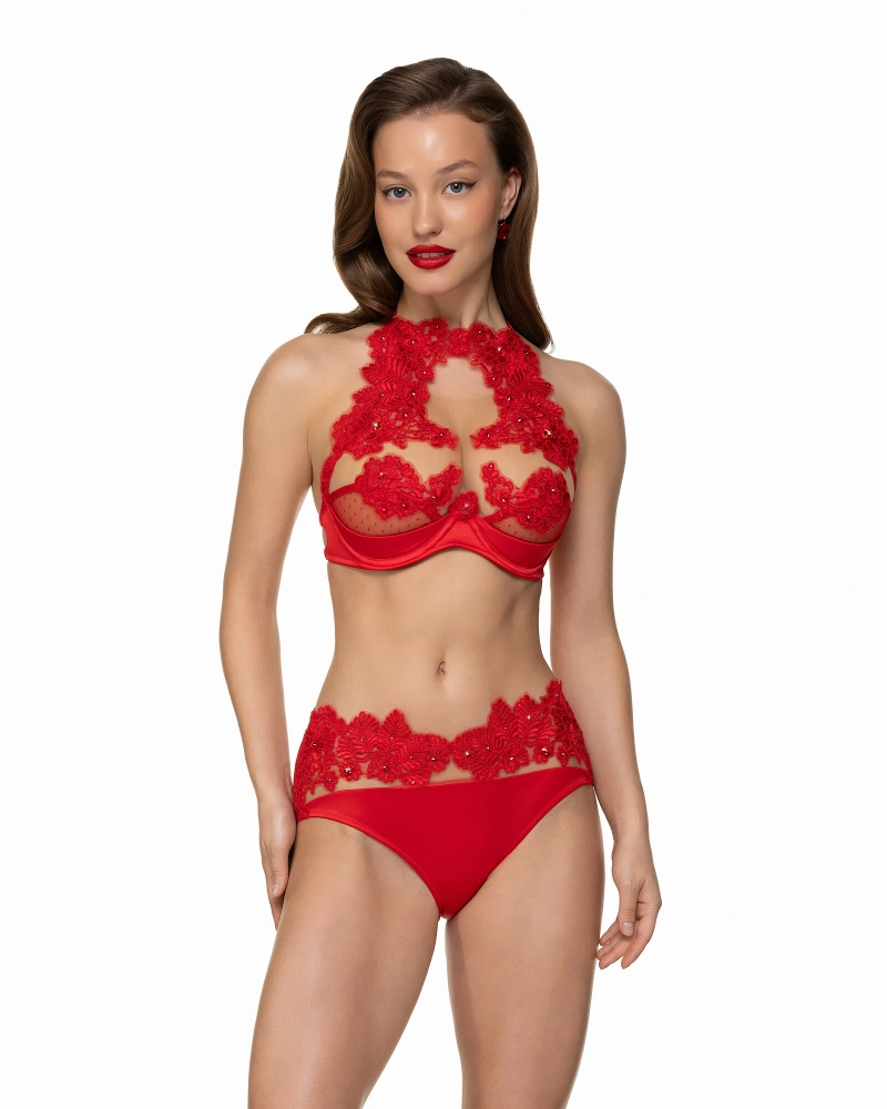 трусы Kiara red crystal красные