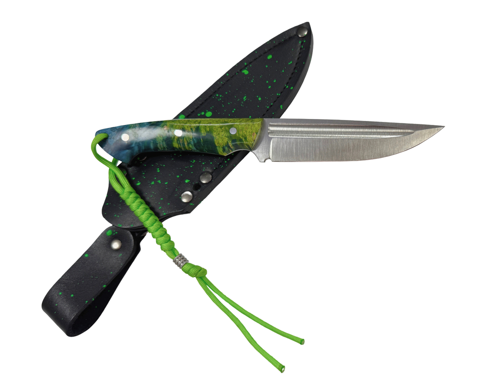 Нож Ладья, цельнометаллический, Bohler K340, микарта