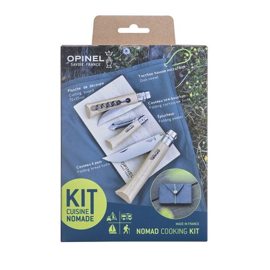 Складной нож Набор 3-x ей Opinel Outdoor c клинком из стали Sandvik™ 12С27, рукоять дерево (Бук)