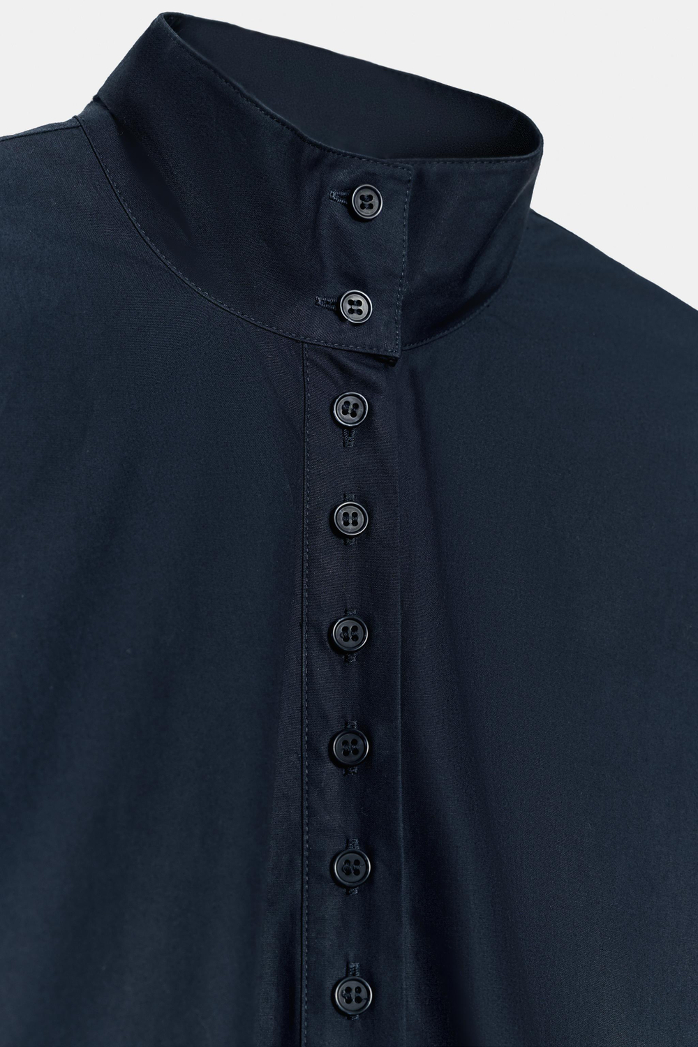 РУБАШКА С ВЫСОКИМ ВОРОТНИКОМ ZW COLLECTION — ZARA
