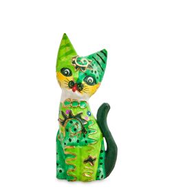 Decor and Gift 99-108 Фигурка «Кошка» н-р из двух 25, 20 см (албезия, о.Бали)