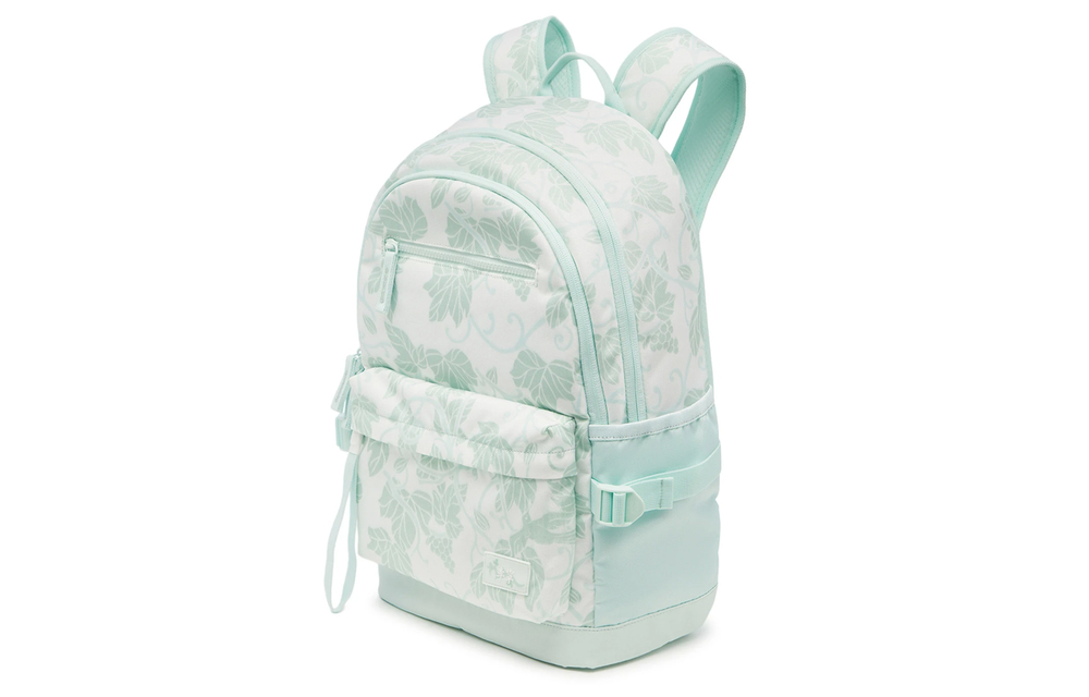 Li Ning Sports Life Collection Polyester Sports Backpack Unisex Light Moss Green All Over Print