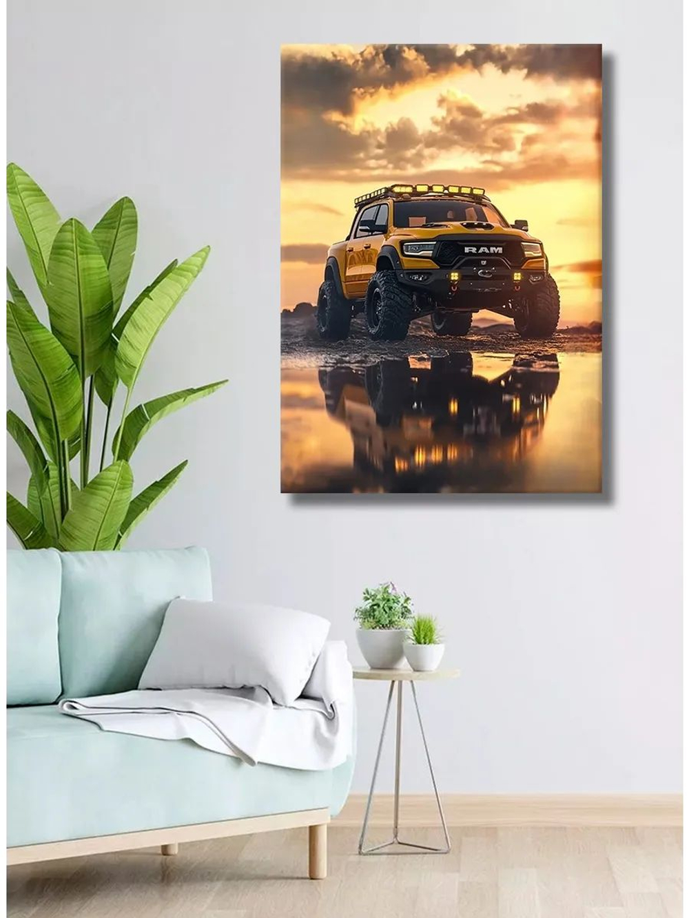 Картина "Land Rover Лесной Патруль",на стену 50х70см 1шт.