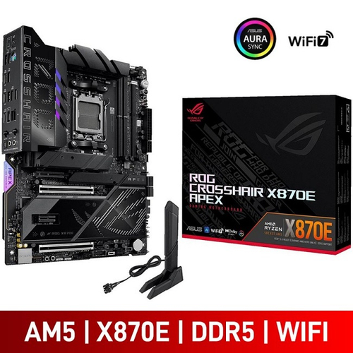Материнская плата ASUS ROG CROSSHAIR X870E APEX (AM5/AMD X870/2xDDR5/2xPCI-Ex16/5xM.2/SB/Wi-Fi/BT/HDMI/ATX)