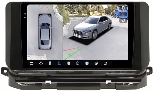 Магнитола для Skoda Octavia A8 2020+ - FarCar BX3052M-360 монитор 10.36" 2K QLED на Android 13, Быстрая, CarPlay, 4G SIM-слот, 4 камеры в комплекте