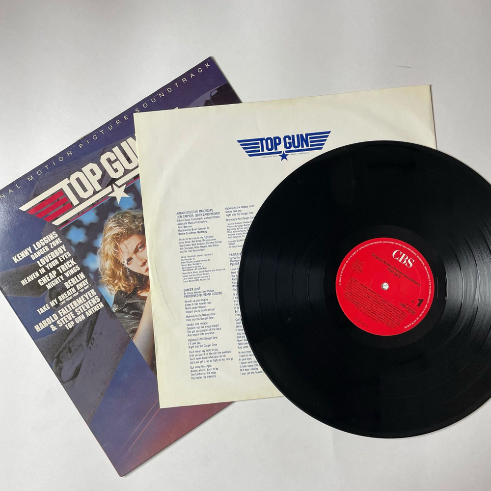 Винтажная виниловая пластинка LP Top Gun Лучший стрелок (Motion Picture Soundtrack) (Holland 1986)