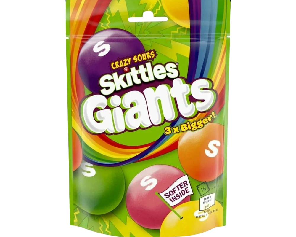 *Жев конфета Skittles 132гр Giants Кислые фрукты (15)