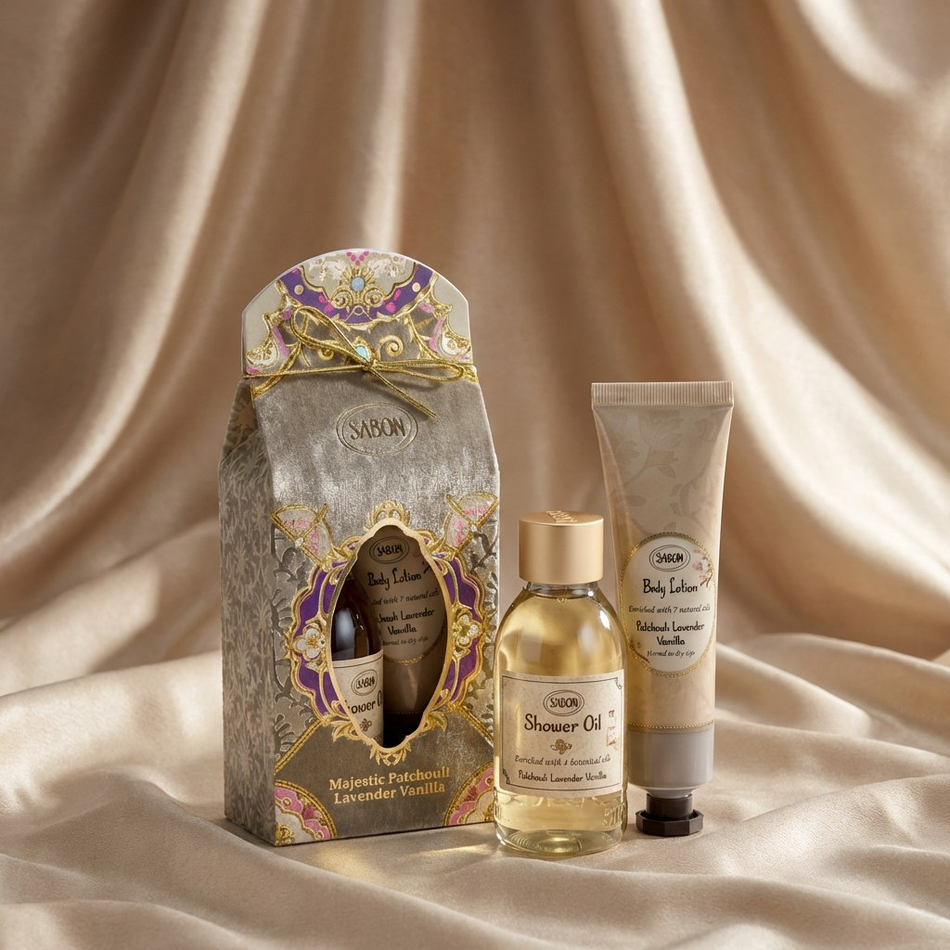 Набор для ухода за телом Majestic Patchouli Lavender Vanilla Kit