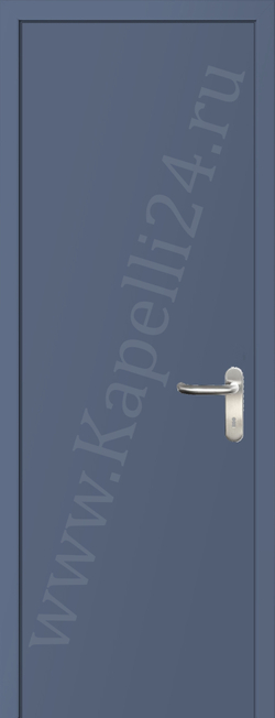 Дверь влагостойкая пластиковая KAPELLI multicolor ДГ RAL 5014 Голубино-синий + коробка