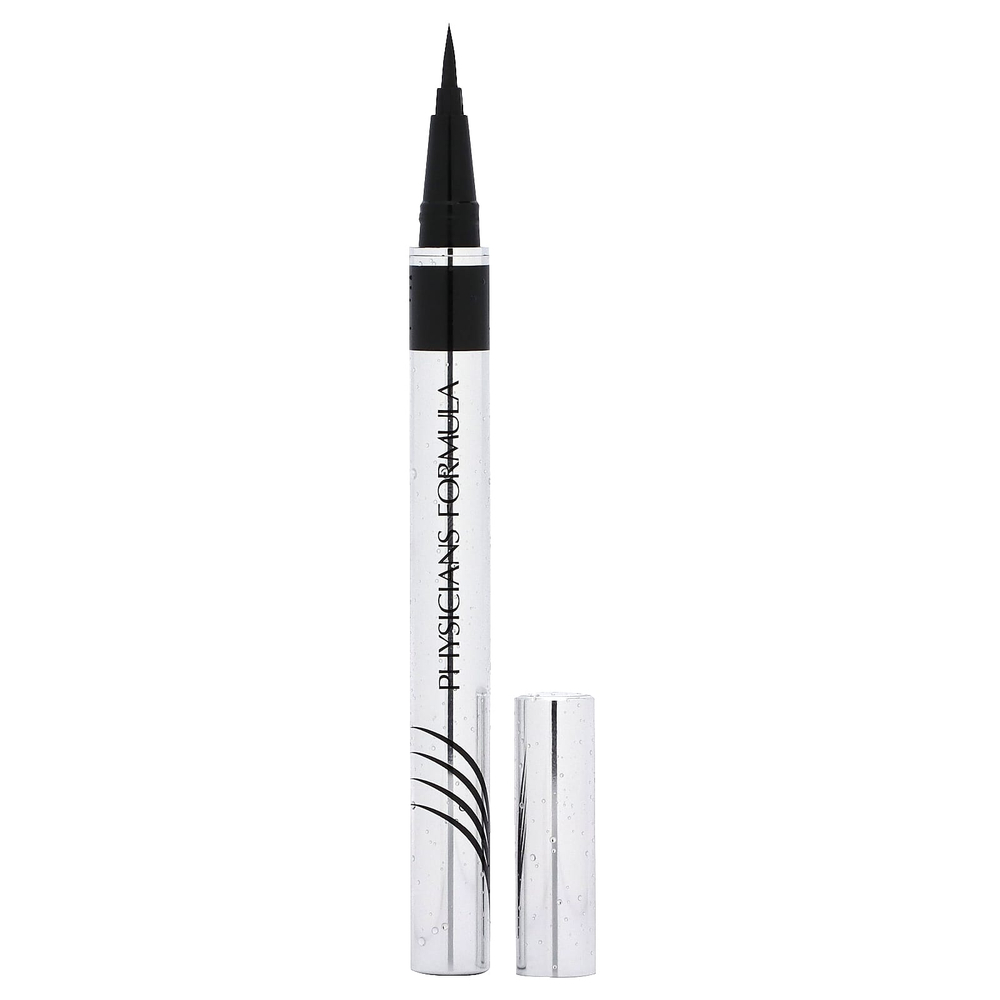 Physicians Formula, Eye Booster, водостойкая ультратонкая жидкая подводка для глаз, PF10970 Blackest Black, 1 мл (0,03 жидк. унц.)
