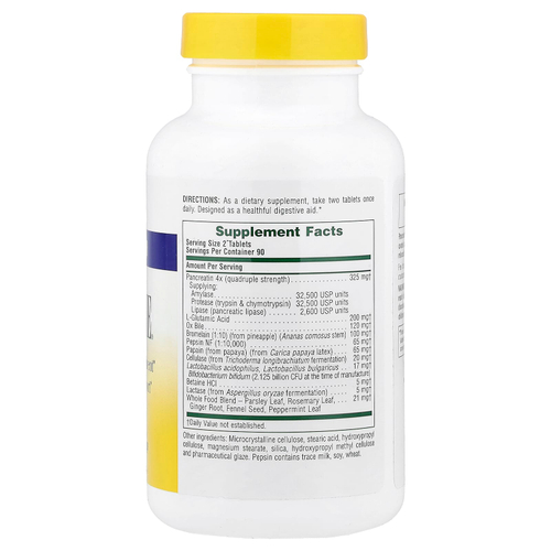 NaturesPlus, Ultra-Zyme®, максимальная сила действия, 180 таблеток