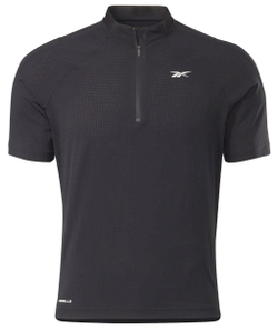 Мужское теннисное поло Reebok Les Mills Zip Polo M - black