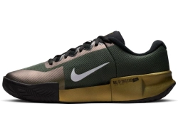 Мужские кроссовки теннисные Nike Zoom GP Challenge Pro Clay Premium - camo green/metallic gold/black/pure platinum