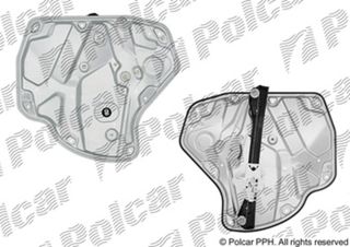 Электростеклоподъемник Skoda Octavia II задний правый без моторедуктора | Polcar