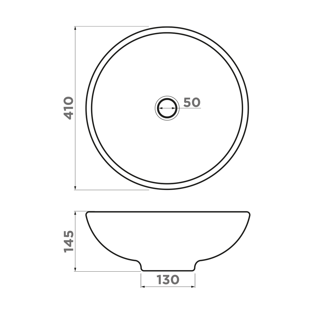 Раковина накладная Omoikiri Hitomi-BL Natceramic, 41 см, черный мрамор, 4972077
