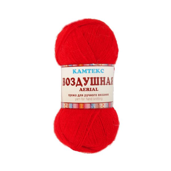 Пряжа Камтекс Воздушная / уп.5 мот. по 100 г, 370 м, цв.046 красный