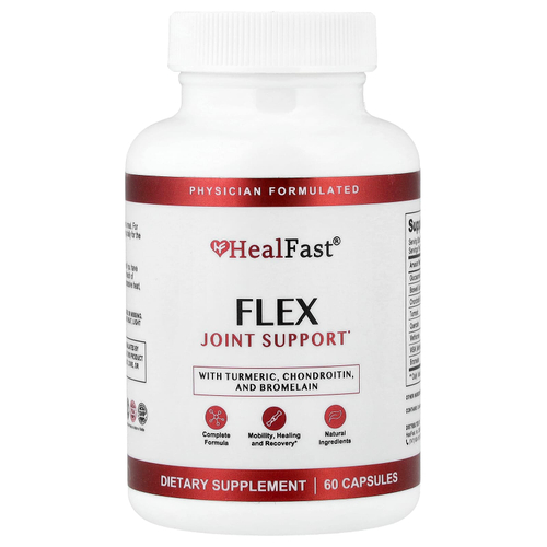 HealFast, Flex, добавка для поддержки суставов, 60 капсул