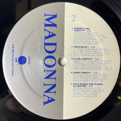 Винтажная виниловая пластинка LP Madonna True Blue (США 1986) (Постер)