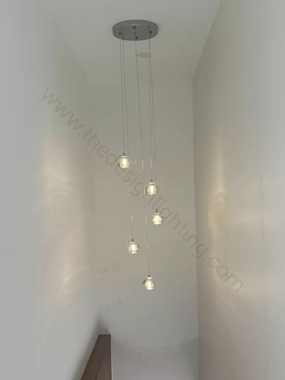 Pendant design lamp Mizu by Terzani (5 suspension)