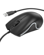 Мышь проводная Hoco GM19 Enjoy RGB 1.4м черная