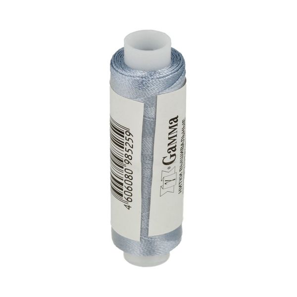 Нитки вышивальные Gamma V150/2, 10х200 ярдов, 3484 гр.голубой