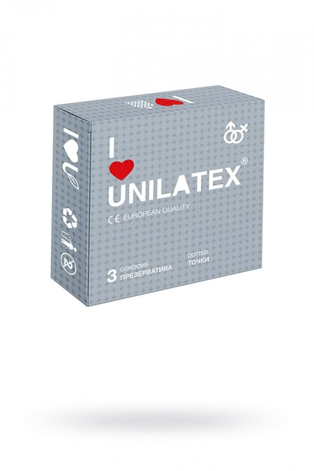 Презервативы Unilatex Dotted с точками № 3 шт