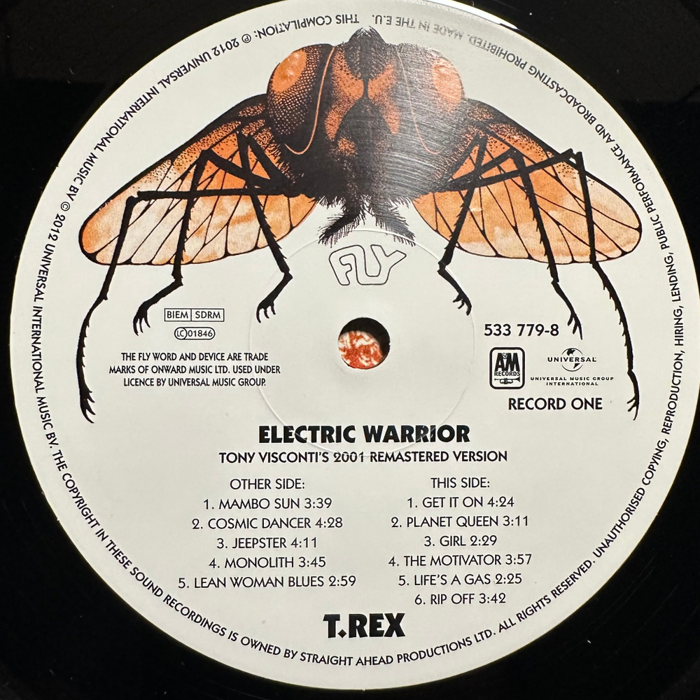 T. Rex - Electric Warrior 2LP (Европа 2012г.)