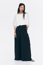 Блуза оверсайз со шнуровкой - H&M