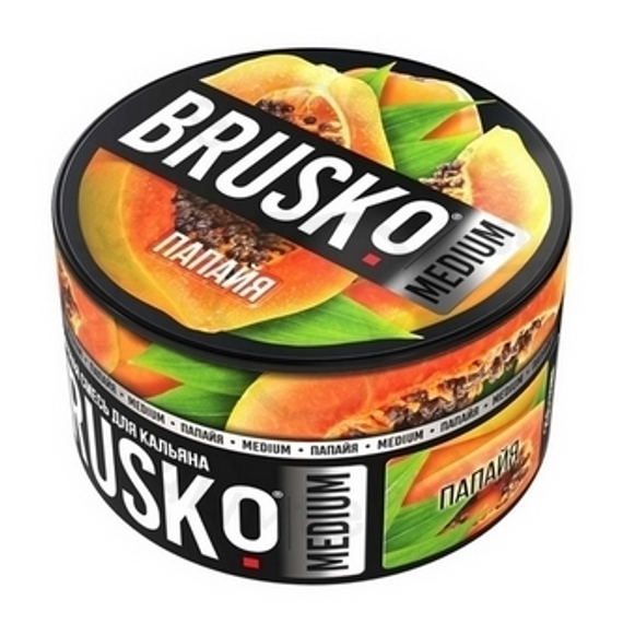 Бестабачная смесь для кальяна BRUSKO, 250 г, Папайя, Medium (М)