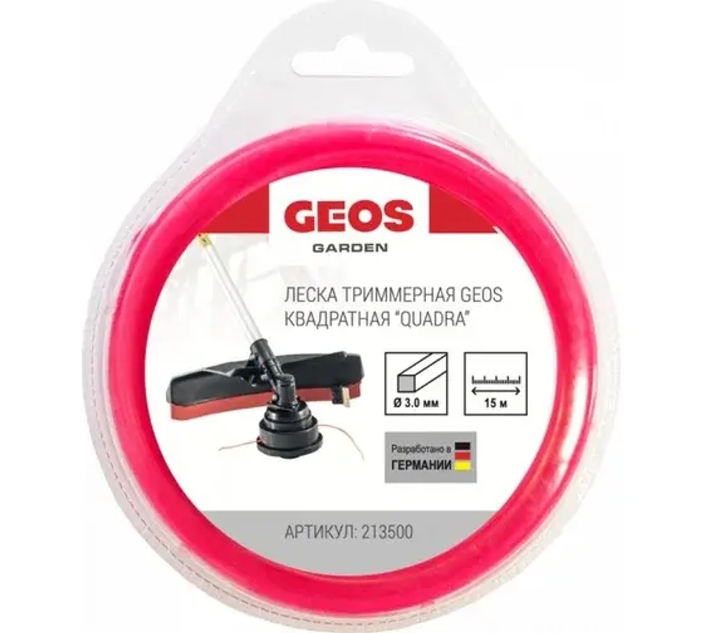 ЗИП Корд триммер (леска) 3,0мм 15м GEOS квадрат
