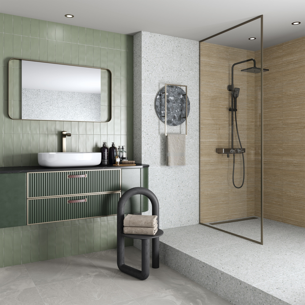 НАСТЕННАЯ ПЛИТКА SALOU AB|C TAUPE 8X31.5 ОТ VIVES