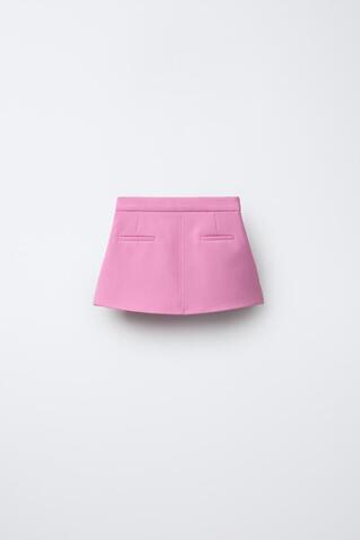 ZARA КОРОТКАЯ ЮБКА, РОЗОВЫЙ