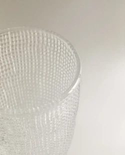 ZARA HOME БОКАЛ ДЛЯ ВИНА ИЗ РЕЛЬЕФНОГО СТЕКЛА, ПРОЗРАЧНЫЙ