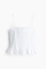 Топ на бретелях со сборками - H&M