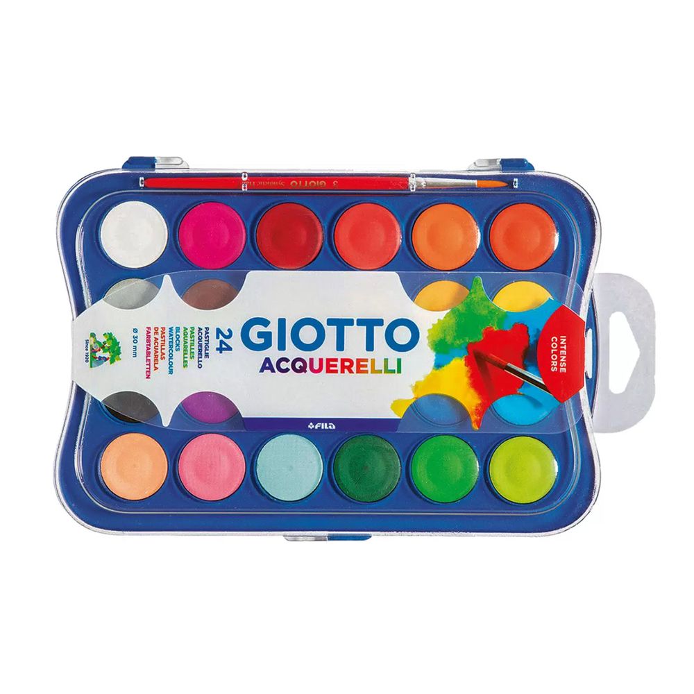 Краска акварель сухая 24 цв, Giotto F352400 Краска акварель сухая 24 цв, Giotto F352400
