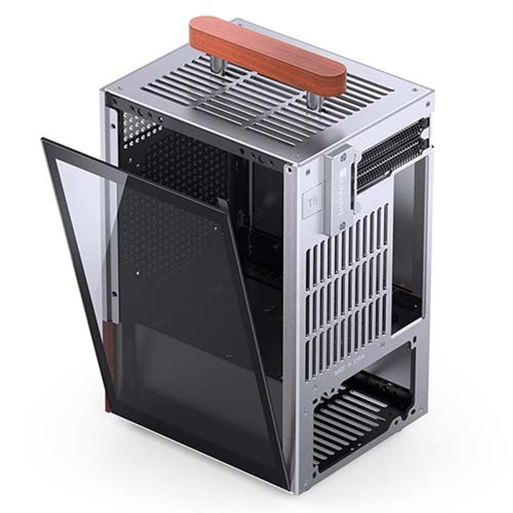 Корпус JONSBO T6, ITX, mini-ITX, серебро (без БП)