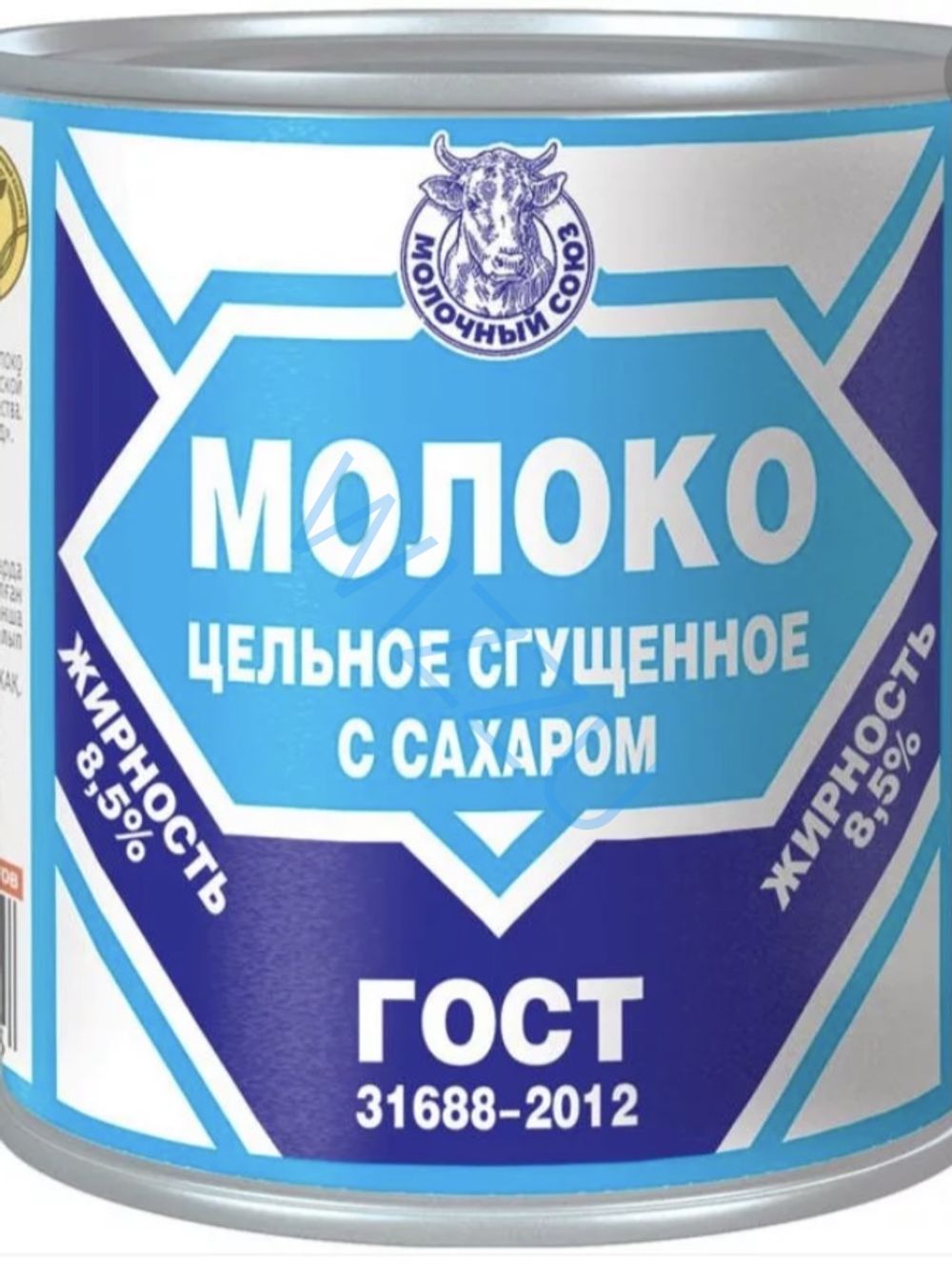 Молоко цельн.сгущ. с сахаром 8,5%, ж/б 380гр 1/30