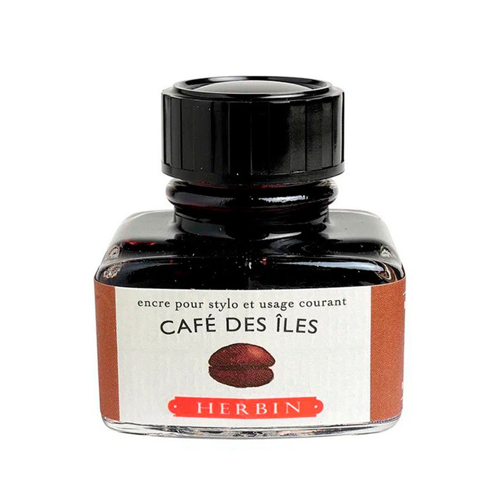 Чернила во флаконе Herbin 30 мл Café des iles светло-коричневые (13046T)