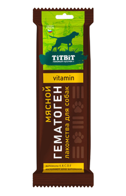 TITBIT гематоген мясной для собак vitamin - 50 г