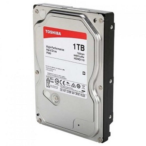 Жесткий диск HDD 1Tb Toshiba, SATA-III, 64Mb, 7200rpm, P300 (HDWD110UZSVA)