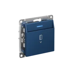 Выключатель карточный с подсветкой, без задержки отключения Systeme Electric AtlasDesign Аквамарин ATN001114