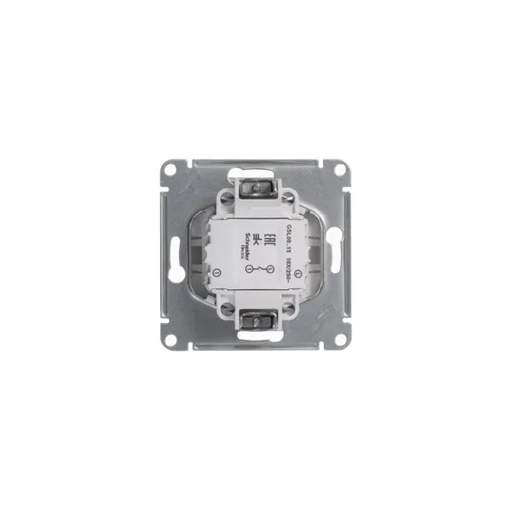Выключатель кнопочный одноклавишный Systeme Electric Glossa Белый GSL000115