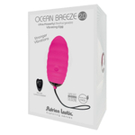 Розовое виброяйцо с пультом ДУ Ocean Breeze 2.0 + LRS (Цвет: розовый)
