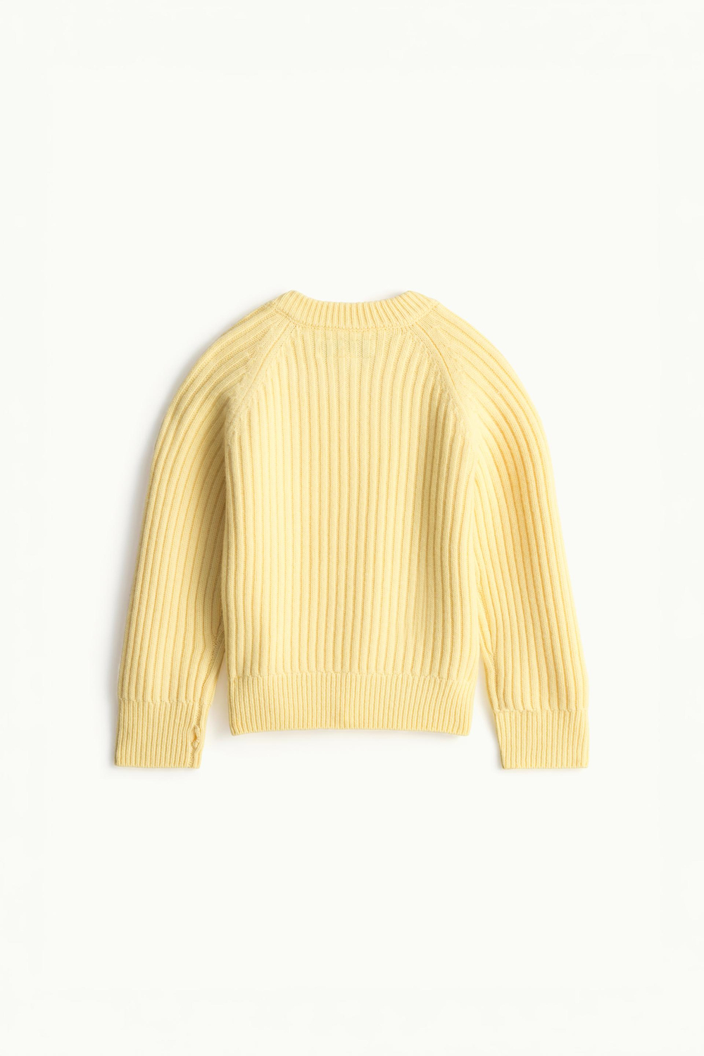 ZARA СВИТЕР ИЗ 100% ШЕРСТИ - LIMITED EDITION, ЖЕЛТЫЙ